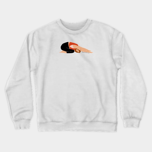 Childs pose Crewneck Sweatshirt by Harmony Willow Studio